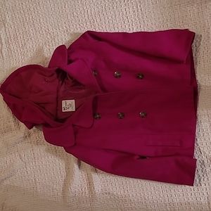 Old Navy red pea double breaste size 6-7